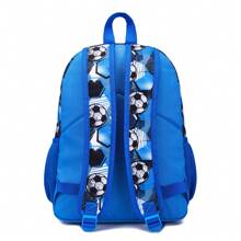 3 PiecesBackpack Set With Dinosaur/Football/Astronaut Themes, Includes Handbag, Pencil Case And Storage Bag - Durable Polyester Material, Lightweight And Fashionable, Mixed Color Design - Multicolor - View 8