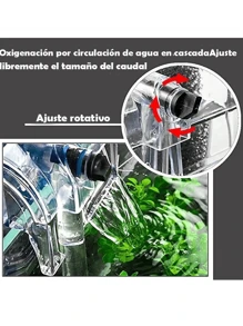 Filtro exterior en cascada para peceras de 15 a 20 litros - Blanco - Ver 7
