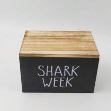 1 pezzo Portaoggetti essenziali per il ciclo mestruale femminile, scatola di legno per il bagno con coperchio, design in legno morbido, colore nero, non lavabile, per forniture per l''igiene femminile