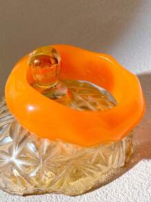 1pc Fashionable Bestselling Asymmetric Resin Bracelet, Suitable For Women Everyday Wear And Party