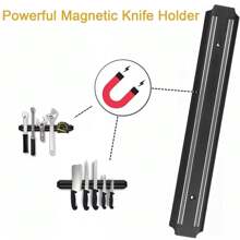Magnetic Knife Holder For Wall | Magnetic Knife Rack For Tools And Knives | Bar Knife Magnets For Walls, Multipurpose Magnetic Knife Strip Kitchen Knife Holder For Storage Kitchen Garage Studio Tool