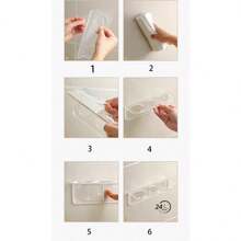 1pc Transparent Plastic Bathroom Storage Rack, Wall-Mountable Acrylic Hairbrush Holder | Dressing Table Storage Rack Without Drilling | Place Combs, Toiletries | 1 Transparent Design | No Electricity Required