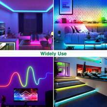 Vibrant RGB LED Neon Strip Lights - 44-Key Remote Control, Flexible, USB Powered, Color-Changing Ambiance For Bedroom & Outdoor Decor, Easy Installation, Energy Efficient, , Night Light,Led Lights,Luz Led - RGB - View 5
