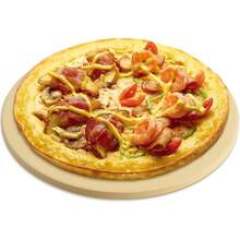 Pizza Stone Set, Heavy Duty Round Cordierite Baking Stone For Bread, Pizza, Thermal Shock Resistant Cooking Stone For Oven And Grill-15 Inches (Diameter) - 15" - View 4