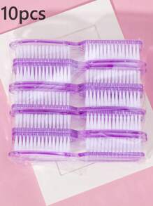 3/5/10pcs Nail Brush For Cleaning Fingernails, Handle Grip Nail Brushes Fingernail Brush For Cleaning Nail Scrub Brush For Toes And Nails - Multicolor - View 24