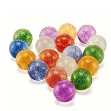 软塑料玩具球 - 耐压、无锋利边缘、不含邻苯二甲酸盐和 BPA、多种鲜艳颜色 - 适用于青少年球坑、室内外游戏帐篷和隧道、玩具球（颜色随机）