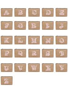 Geantă de depozitare unică, geantă de cosmetice, geantă de cadouri de sărbători, geantă de depozitare pătrată, depozitare multifuncțională și ușoară pentru toate obiectele mici~! Vacanță de călătorie zilnică, vacanță în aer liber pentru studenți, culoare solidă simplă clasică, model drăguț cu litere din desene animate, geantă la modă, accesorii de călătorie pentru prieteni buni, studenți și femei, pentru plajă de vacanță, colecție de baie, colecție de dormitor, capacitate mare.