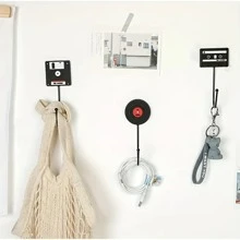 3pcs Retro Industrial Style Office Hooks - No Drilling Required, Easy To Install, Multi-Purpose For Headphones, Clothes, Backpacks, Etc. - Strong Adhesive, Rust-Proof PVC Home Bathroom Decor Bathroom Organizer Summer