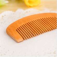 Compact Pocket Hair Brush, Wooden Massage Scalp Comb, Portable