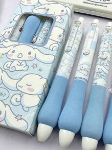sanrio1 no use One Piece 1pc/6pcs Random Blue Jade Jade Dog Press Pen, Black Ink, Transparent Pen Clip, Highly Attractive Brush Quick Drying, 0.5mm, Various Colors And Designs, Creative High Quality Student Stationery, Office Supplies, Suitable For Gifts, Boyfriend, Girlfriend, Family Members, Teachers, Party Gifts, Birthday Gifts, The Best Choice For Friends To Give Gifts, Valentine's Day,Back To School
