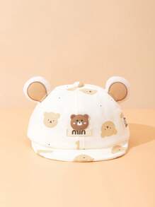 1pc Infant Panda Shaped Soft Brim Baseball Cap, Fashionable Short Brim Hat, Suitable For Boys & Girls Daily Outdoor Use In Spring & Summer, Great As Gift - Multicolor - View 8