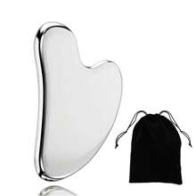 1/2/3pcs Stainless Steel Gua Sha Tools, Muscle Scraping Gua Sha Massage Tool, Body Massager, Soft Tissue Massage Tool, 304 Stainless Steel Material, With Storage Bag - Multicolor - View 10
