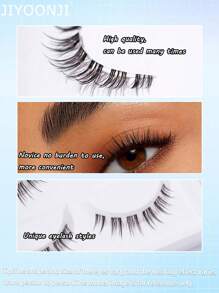 5Pairs 3D Natural Look Manga False Eyelashes Set DIY At Home6-11mm - Black - View 4