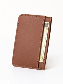 Slim Thin Wallet Card Holder For Men And Women, Compact, Practical - Camel - View 4