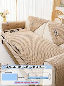 1pc Soft & Cozy Sofa Cover - Thick, Non-Slip, Protective Furniture Cover For Bedroom, Office, Living Room Home Decor - Easy To Clean, Pet Favorite, Soft Slipcover Gifts Birthday Graduation Couch Cover Sofa Covers Room Decor Living Room Decor - Multicolor - View 16