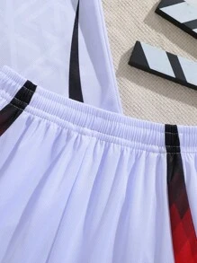 【定制款】两件套休闲运动训练速干短袖运动服套装 13#，适合足球、运动和日常穿着。可定制姓名。 - 白色 - 查看 6