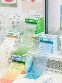126pcs/Packs Multi-Color Pearlescent Sticky Notes, Sticky High-Capacity Gradient Marker Stickers For Students, Extended Stickers, Note-Taking, Suitable For The Office And Back To School, 200pcs/Book Artistic Style And Artistic Multi-Functional Lattice Notepad, Cheap, Affordable, Large-Capacity, Highly Attractive Notes, Fresh And Cute Reusable Notes, Can Be Used As A Note-Taking Tool, Office And School, Back-To-School Season Essentials