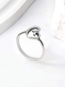 1pc Simple Unique 925 Sterling Silver Delicate Mother's Love JA Ring Women Fine Jewelry Gift - Delicate Mother's Love - View 3