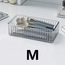 1/5/7/11/18/25/37pcs Transparent Plastic Desktop Drawer Partition Storage Tray, Drawer Finishing Set, Cosmetic Storage Box, Suitable For Storing Cosmetics And Jewelry, Can Be Used In Bathrooms And Placing Small Items, And Can Also Be Used In Bedrooms And Offices.,For Holiday Beach, Bathroom Collection, Bedroom Collection, Large Capacity