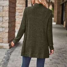 Cardigan Sweaters For Women, Casual Knit Cardigans Lightweight Soft Long Sleeve Open Front Loose Fit Sweater Outwear - màu xanh lá - Xem 5