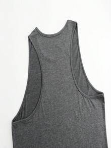 Motorcycle Inspired Tank Top - Dark Grey - View 11