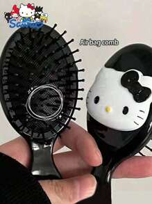 Sanrio 1pc Kitty Cat Air Cushion Brush, Cute Minimalist Cartoon Hello Kitty Mini Portable Detangling Massage Comb, Suitable For Travel, Home Daily Use, Unisex, Ideal Birthday Gift For Relatives, Friends, Parents, Girlfriend