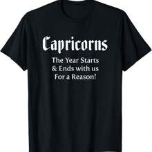 Funny Capricorns Year Starts And Ends Zodiac Sign Astrology T-Shirt Hoodie
