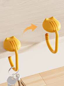 3M 1 szt. Wieszak na torby na biurko w kształcie kota, regulowany wieszak na plecaki studenckie, półka łazienkowa, wieszaki, wieszaki, obrazy ścienne, biały hak, czarny, samoprzylepne haki ścienne, wieszak na torebki, ozdoby ścienne, haki do ramek obrazów, rama obrazu ściennego, samoprzylepne haki ścienne, haki, haki ścienne, łazienka, uchwyt na ręczniki, haki, haki ścienne, haki, wieszak ścienny, wieszak na drzwi