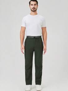YOMEGO Pantalon de sport léger pour hommes au printemps avec bandes réfléchissantes - Respirant et séchage rapide pour la randonnée, la pêche, le cyclisme | Comprend une ceinture et 3 poches zippées
