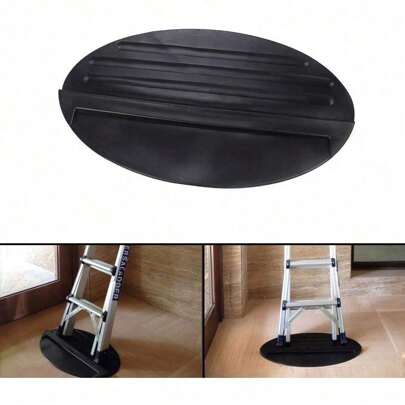 Ladder Stop Mat 27.6"X16" Anti-Slip Rubber Mat Heavy Floor Protection Rubber Sheet Ladders Aid Stopper Floor Protection Stepladder Telescoping Accessories For Stable Ladder Use
