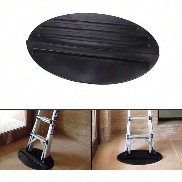Ladder Stop Mat 27.6"X16" Anti-Slip Rubber Mat Heavy Floor Protection Rubber Sheet Ladders Aid Stopper Floor Protection Stepladder Telescoping Accessories For Safe And Stable Ladder Use