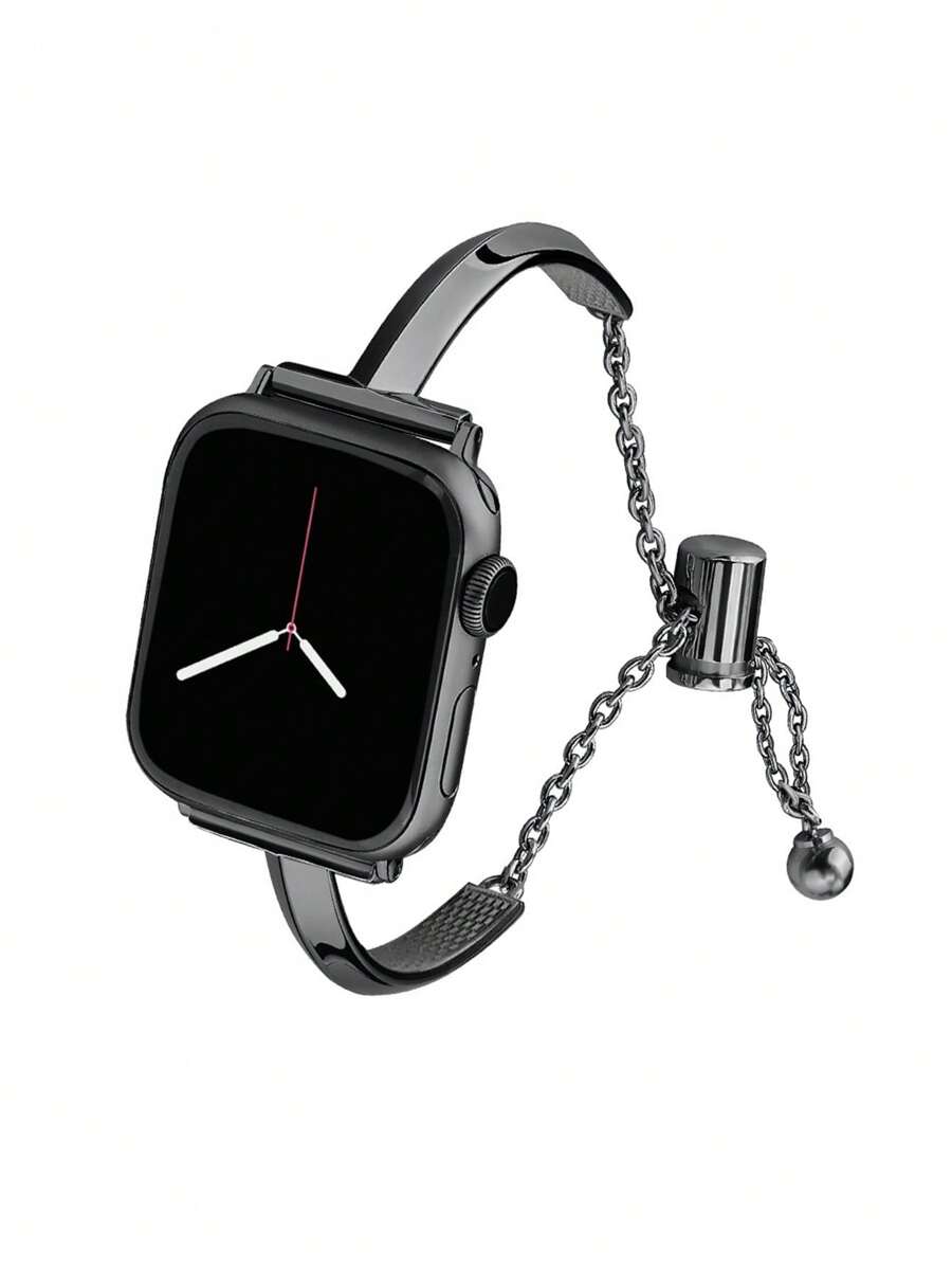1pc Slim T-Strap Metal Band Bracelet Compatible With Apple Watch Band 38/40/41/42/44/45/46/49mm Compatible With Series Ultra/Se/10/9/8/7/6/5/4/3/2/1