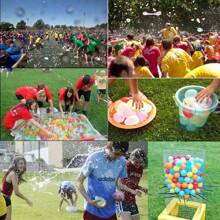 999pcs Quantity Optional Water Balloons Quick Fill Set,Summer Splash Fun Water Party Game,Family Outdoor Swimming Pool Water Toys,Outdoor Water Toys For Outdoor, Friends, Summer Fun