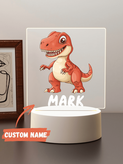 1 Dinossauro Personalizado Luz Noturna Decoração de Quarto Dinossauro Com Nome Presente Decoração Quarto Presente de Aniversário Lâmpada de Cabeceira Decoração de Quarto 3D Lâmpada de Luz Noturna Presente de Luz Noturna Presente Personalizado, Presente de Dia dos Namorados, Aniversário de Aniversário dela, Dia dos Namorados da Namorada, Namorado