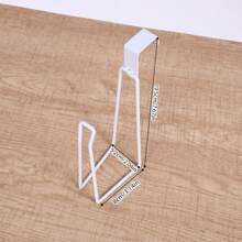 1 件浴室纸巾架，壁挂式卫生纸卷架和架子，适合家庭整理，无需钻孔 - 白色 - 查看 3