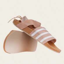 Adidas ADILETTE ANKLE WRAP W 条纹休闲系带沙滩凉鞋 - 粉色 - 查看 5