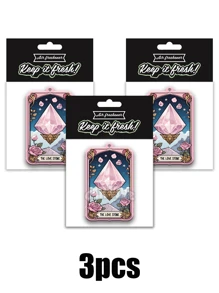 'The Love Stone', Car Air Freshener Aromatherapy Pendant, For Car Vent, Rearview Mirror, Bathroom, Living Room, Bedroom;BLUE Fragrance, Car Aromatherapy Tablets, Car Air Fresheners, Rearview Mirror Hanging Decor, Car Accessories Interior Pendant, Idea Gifts