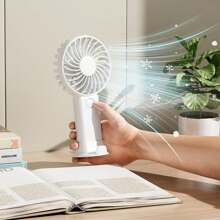 Ventiladores portátiles, ventilador de mano personal con batería, ventilador eléctrico pequeño recargable por USB para maquillaje y pestañas de mujeres, niños y niñas con estilo para uso en interiores, exteriores y viajes - Multicolor - Ver 4