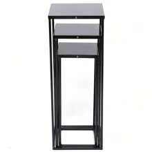 kangten 3pcs/Set Metal Stand Wedding Decoration/ Home Flower Pot Stand/ Wedding Road Lead Flower Centerpiece Column - black. - View 8