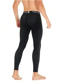 TELALEO 3Pcs Men's Compression Pants Leggings Sports Tights Performance Athletic Baselayer Workout Running