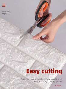 300cm Long 3D Brick Wall Stickers DIY Decor Waterproof Self-Adhesive Wallpaper For Kids Room Decoration Bedroom Kitchen Home Wall Decor