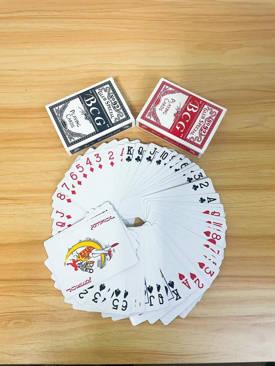 2 Packs Poker Games And Entertainment - Red - View 1