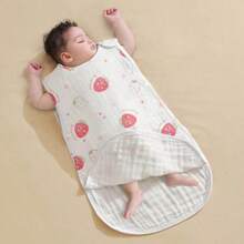 1pc Ultra Soft & Comfortable Baby Sleeping Bag, Summer Muslin Sleeveless Breathable Sleeping Bag, Children Anti-Kick Quilt, Suitable For Summer Air-Conditioned Room. A Perfect Gift For Baby Shower, Valentine's Day. - Sleeveless Vest Sleeping Bag - View 28