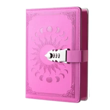 Unisex Lockable Diary Notebook, A5 Size, 240 Pages, Replaceable Inner Pages, Leather Cover, Writing Journal (8.5" X 5.9"), School Supplies, Back To School Season - A5 - View 18
