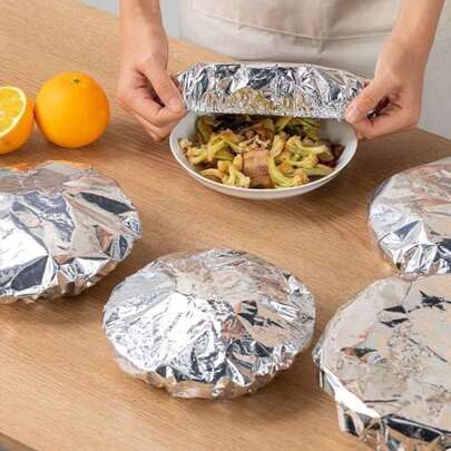10 件装食品保温罩可重复使用碗盖保鲜塑料袋厨房冰箱配件