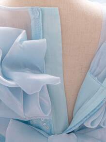 Baby Mädchen Pailletten Tüll Mesh Patchwork Süßes Prinzessin Kleid, geeignet für Geburtstagsfeiern, Blumenmädchen, Hochzeiten, ohne Haarband