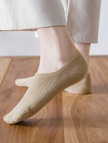 5 أزواج عشوائية من الجوارب النسائية الخفيفة العصرية ذات اللون الأحادي متعددة الاستخدامات والملونة لفصلي الربيع والصيف - متعدد الألوان - مشاهدة 10