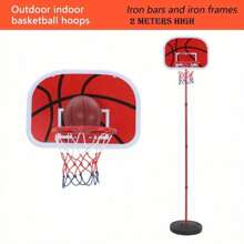 2m Basketball Hoop Net Backboard Stand Set Adjustable Free Standing