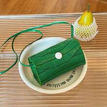 Girls' Solid Stone Pattern Shoulder Bag Crossbody Mini Purse - A - View 10