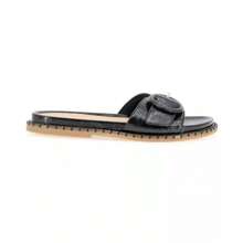 Kenneth Cole Women's Syrena Round Toe Flat Sandals |  | Women Flat Sandals - Black - View 4